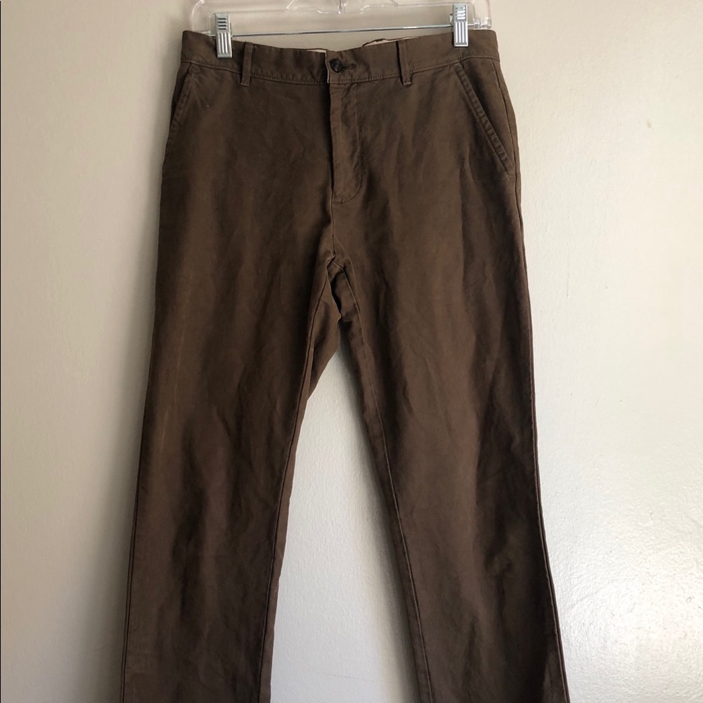 Apolis Brown Casual Pants Size 31 Made In Peru